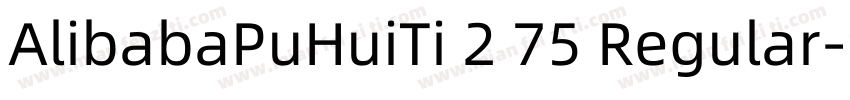 AlibabaPuHuiTi 2 75 Regular字体转换